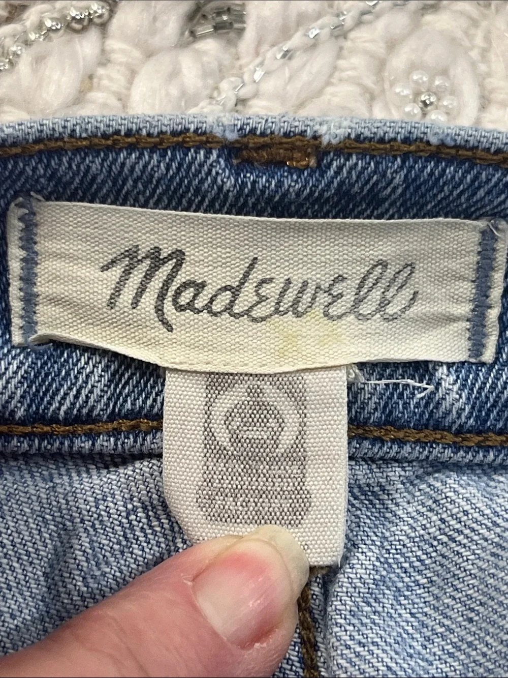 Madewell 90s Straight Jeans 28P Light Wash High Rise Vintage Denim Petite - Picture 9 of 13